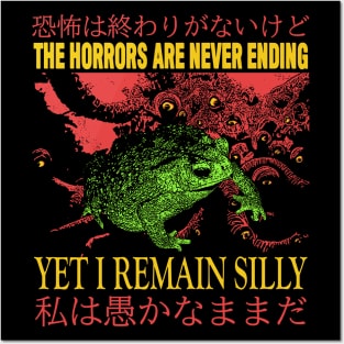 The horrors are Never Ending Frog Posters and Art